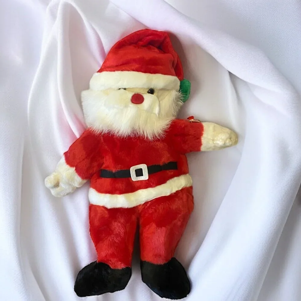 Ty Beanie Buddies Santa Beanie Baby Christmas Plush Toy Red & White 14” w/ Tag